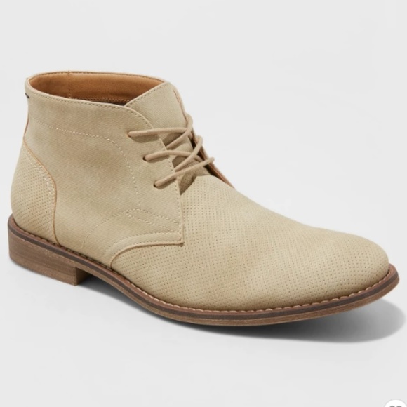 khaki chukka boots